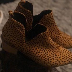 Animal print/Cheetah ankle boots